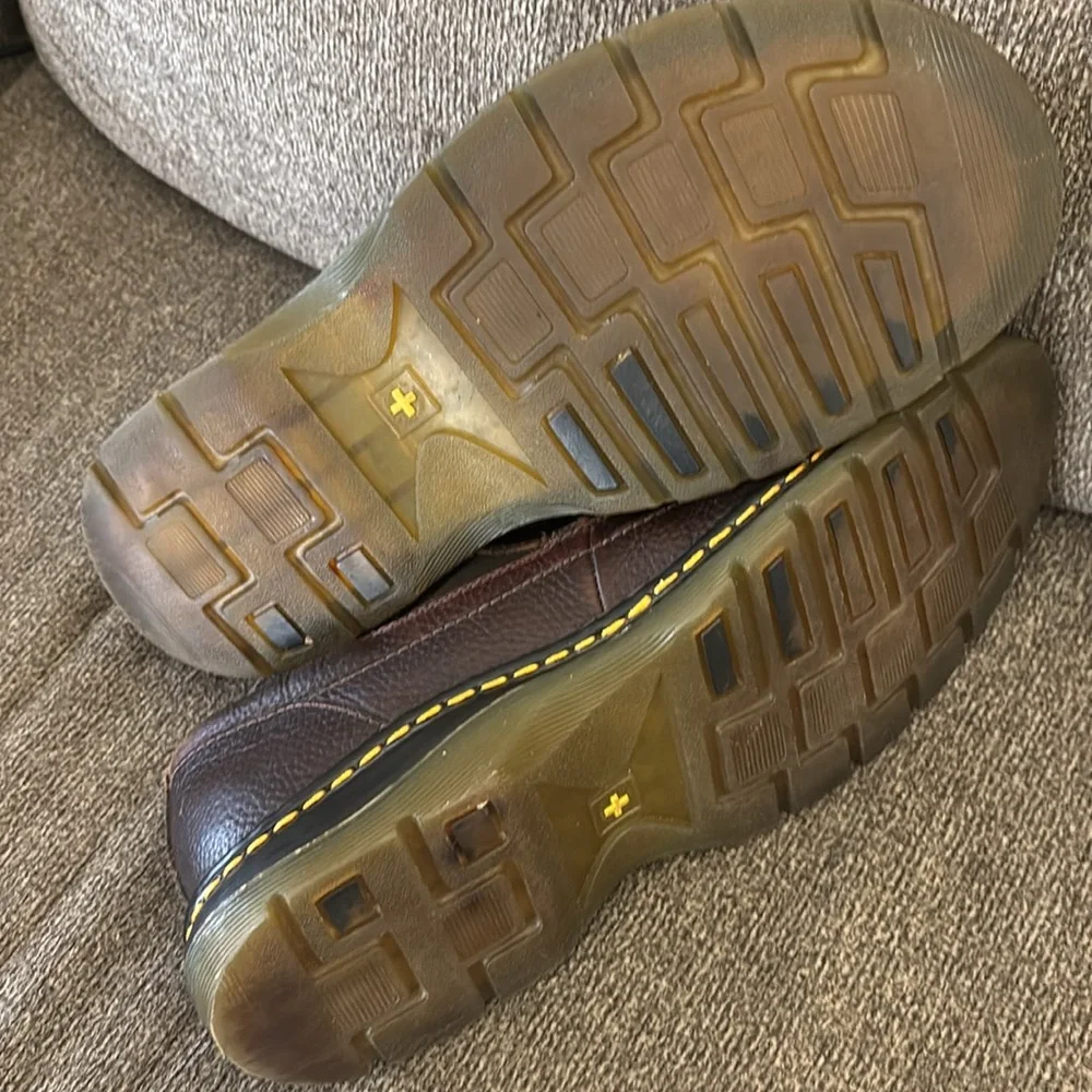 DR.MARTENS Lennon Air Wair Brown Leather Slip On Loafers Men's Shoes Sz 11 AW004